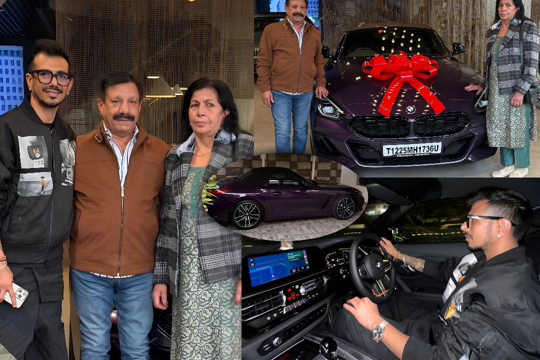 yuzvendra chahal bmw with parents thumbnail
